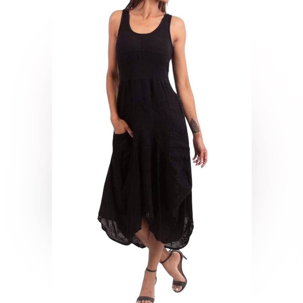 Elegant Black Midi Dress